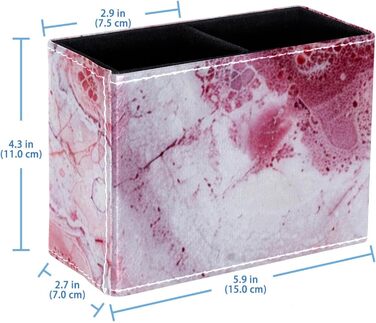 Тримач пульта дистанційного керування FNETJXF, органайзер для художніх товарів, веганська шкіра, пульт дистанційного керування Caddy, сучасна, мінімалістична текстура рожевого мармуру, багатофункціональний органайзер Pattern 4623