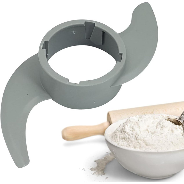 Світло-блакитний гачок для тіста 2646 сірий для кухонного комбайна Bosch I Змінний гачок для тіста підходить для MCM3100W, MCM3110W та MCM3200 I Пластиковий гачок для тіста для кухонних комбайнів I Запасна частина кухонного комбайна Bosch