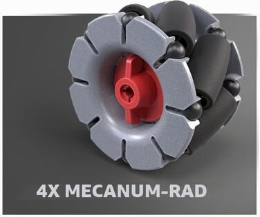 Набір Omniwheels fischertechnik Maker Kit 571901 конструктор робота, технічний експериментальний набір для ентузіастів, від 14 років, сірий