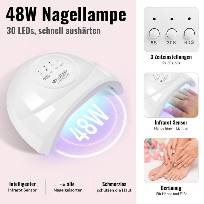 Стартовий набір VANREESA з лампою (16 кольорів)