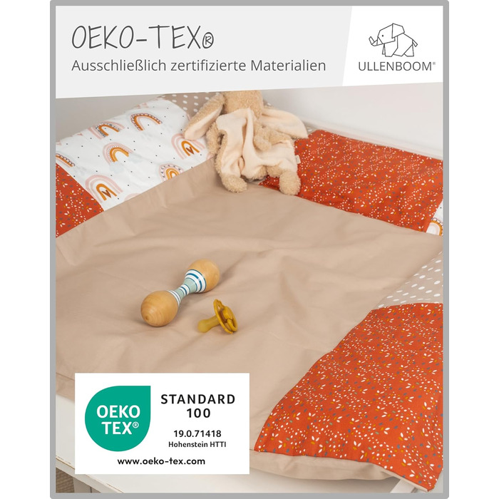 Чохол на пеленальний килимок 75x85 см веселка (Made in EU) - знімний чохол на пеленальний килимок 85x75, дитячий чохол на пеленаль