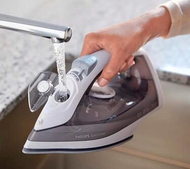Парова праска Philips EasySpeed - 2 000 Вт, подача пари до 100 г, вертикальна подача пари, резервуар для води 220 мл, система крап