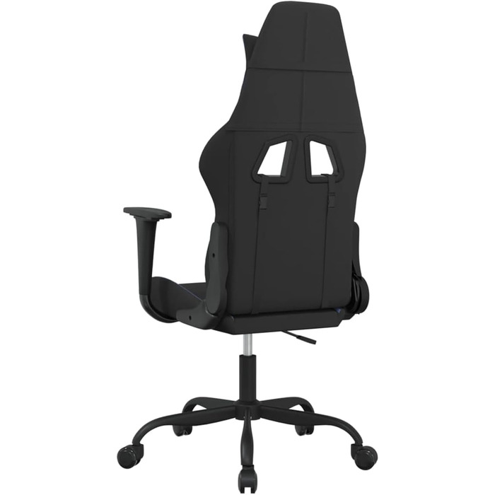 Ергономічне ігрове крісло чорного/синього кольору - зручне сидіння, регульоване, поворот на 360, модель 3143718