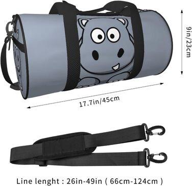 Дорожня сумка-мішок Веселий Бегемот, спортивна сумка для чоловіків та жінок, сумка для подорожей