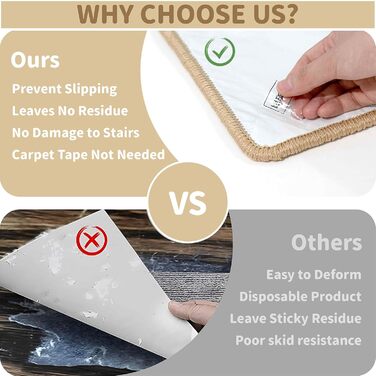 Килимок для сходів Bullnose Carpet, нековзні килимки для сходів для внутрішніх дерев&39яних сходів, доріжка для сходів, м&39які килимки для сходів, окантовка, захисний матеріал для сходів, що прається, 74,9 x 24,1 x 3,8 см, 14 шт. бежевого кольору, 29,5&3