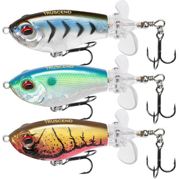 Приманки TRUSCEND Top Water Fishing Lures, приманки Whopper для прісної та морської риболовлі, плаваючі приманки для окуня, сома, щуки, тизери для рибальської приманки Wobble, рибальські подарунки для чоловіків