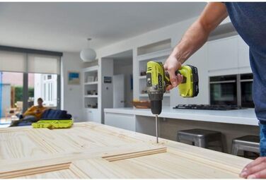 Дриль-шуруповерт Ryobi Oneplus 2 швидкості 18 В - 2 акумулятора LithiumPlus 4,0 Ач і 1,5 Ач - 1 швидкий зарядний пристрій - R18DD3