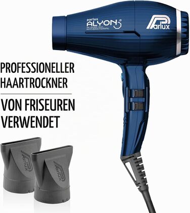 Фен Parlux Alyon Ionic Nachtblau, темно-синій, S462001AN