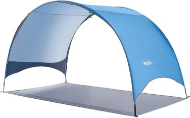 Пляжний намет-сонце VEVOR для 4 осіб, захист UPF 50, портативний пляжний намет з сумкою для перенесення та кілочками, легкий компактний пляжний парасолька для кемпінгу, риболовлі, пікніків, сонцезахисний намет