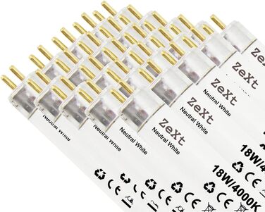 Люмінесцентна лампа Люмінесцентна трубка 18 Вт 840 4000 К Нейтральна неонова лампа 60 см T8, 25 шт.