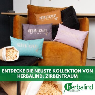 Подушка Herbalind зі швейцарської сосни &quotМрія швейцарської сосни&quot кольору антрацит/рожеве золото 40x40 см із блискавкою - Наповнена пластівцями швейцарської сосни, 100 бавовняна подушка без добавок, подушка для сну, ароматизована подушка 40 x 40 с