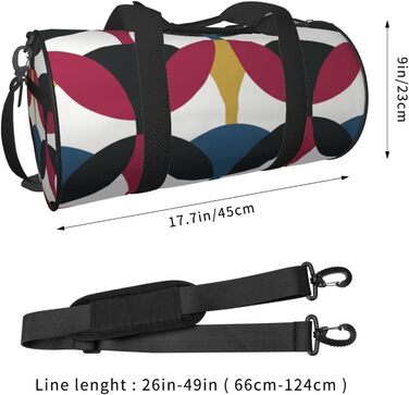 Стильна дорожня сумка в ретро-стилі, з яскравим геометричним дизайном, спортивна сумка для чоловіків та жінок, сумка-мішок, спортивна сумка