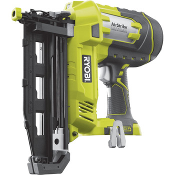 Акумуляторний цвяходер Ryobi 18 вольт R18N16G-0 (цвяходер з цвяхами, гачок для ременя, 2 розпірки - без акумулятора зарядний прист