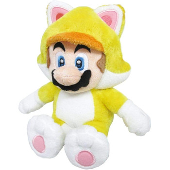 Плюшева лялька Sanei Super Mario 3D World Neko Cat Mario 22,9 см