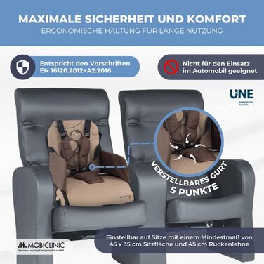 Портативний стільчик для годування, Monkey, дорожній стільчик для годування, від 6 до 36 місяців, до 15 кг, складний, регульовані