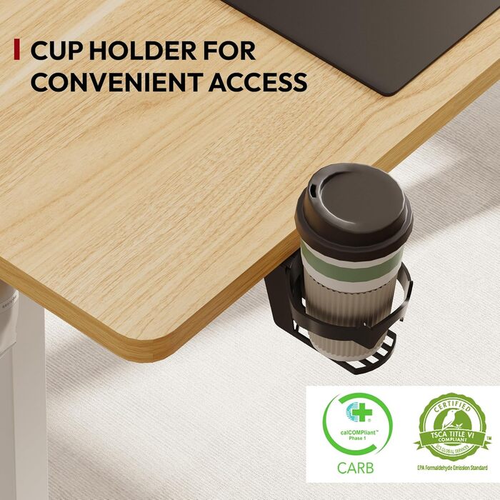 Письмовий стіл з регульованою висотою 160x80 см Ергономічний стіл для роботи стоячи з функцією пам&39яті та блокуванням від дітей, міцний каркас (клен) 160x60 см клен