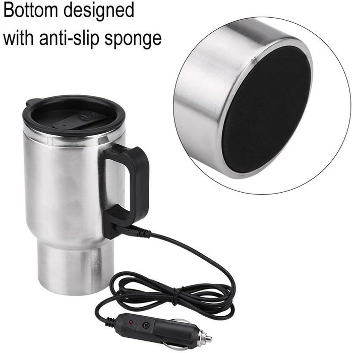 Автомобільний чайник Jadeshay 12V, 65 450ml кемпінговий чайник для автомобіля, невеликий електричний дорожній чайник з прикурюваче