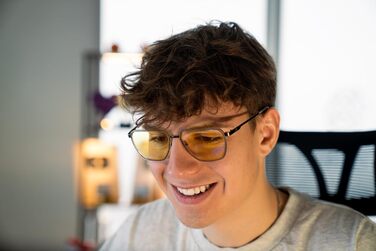 Ігрові окуляри Gunnar x CLIX з фільтром синього світла (прозорий бурштин)