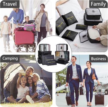 Організатор для валізи, пакувальні кубики для валізи Дорожні аксесуари Організатор для валізи Сумки для одягу Пакувальні кубики Ко