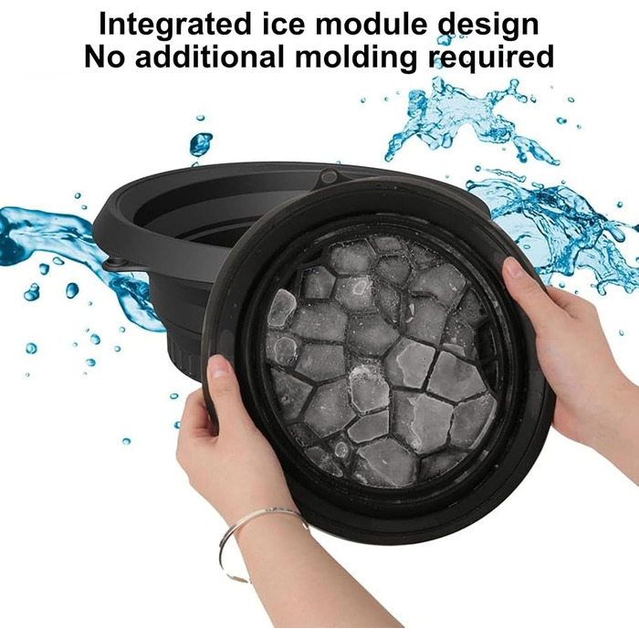 Універсальна чаша для кемпінгових раковин - Силіконова складна чаша, багаторазова раковина для догляду за шкірою, купання, охолодження обличчя, оздоровлення на кухні