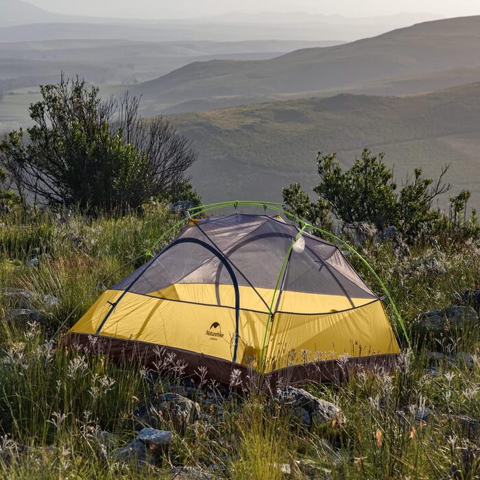 Намет Naturehike Star-River, двомісний намет на 2 особи, надлегкий намет, для походів, водонепроникний, для пішого туризму, кемпінговий намет, оливково-зелений