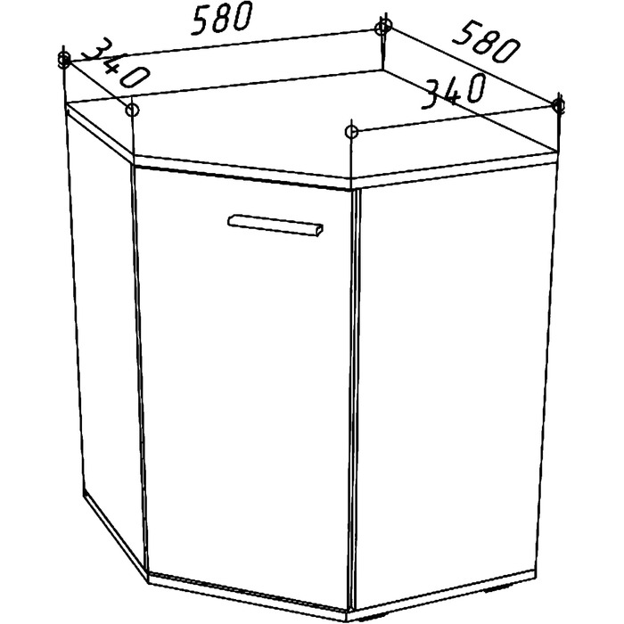 Комод FAUSKE - Місткий - Прямокутний - Дуб Сонома - Білий - Ширина 138 см, Висота 74 см, Глибина 34 см 138x74x34 см Дуб Сонома Білий