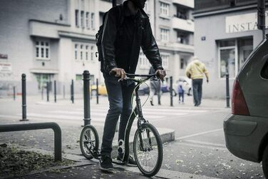 Самокат Yedoo Rodstr з педалями - до 150 кг, самокат з пневматичними шинами 20/16 - самокат для дорослих з алюмінієвого сплаву з р