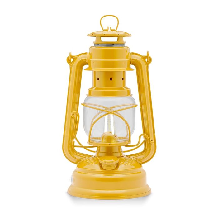 Світлодіодний ліхтар Feuerhand Baby Special 276 жовтий - ідеально підходить для вітальні, балкона або патіо - регульоване тепле біле світло, 18 днів роботи від батареї - виготовлено в Німеччині