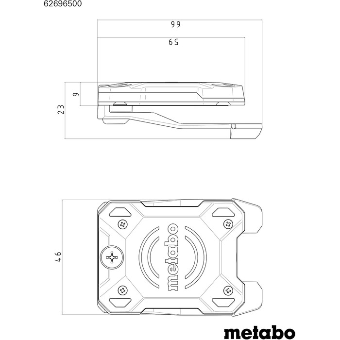 Трекер Metabo Tool Finder пошук ключів та предметів для iOS, точне відстеження, водонепроникний, довговічний акумулятор, сумісний із застосунком Find My