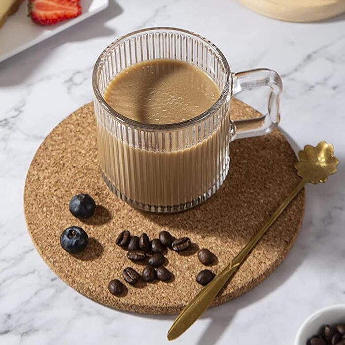 ПРОЕКТУВАННЯ Д.М MASTER 6 шт. , 350 мл - окуляри з вертикальною смужкою. Склянка для кави/чаю, довго тримає тепло, ідеально підход