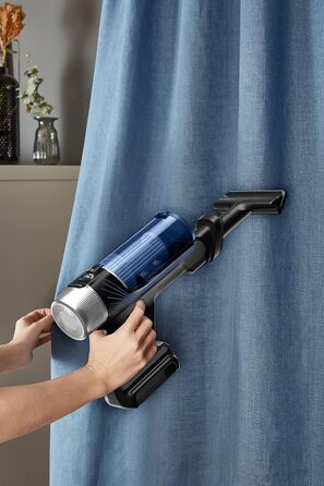 Акумуляторний пилосос на паличці 100 Вт повітря знімний акумулятор до 45 хв. роботи компактний гнучкий шарнір світлодіодна насадка