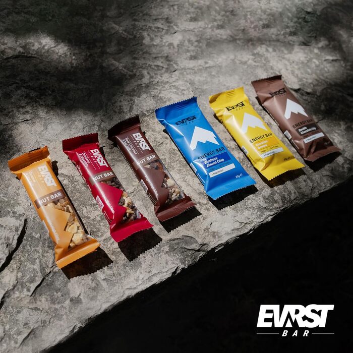 Енергетичні та горіхові батончики EVRST Mix Box 15 шт. Енергетичні батончики Горіхові батончики Веганський Магній З високим вмістом клітковини