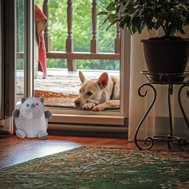 Їжачок Relaxdays, тканинний, для підлоги, всередині, декоративний обмежувач дверей у вигляді тварини, висота 19,5 см, м'який, важк