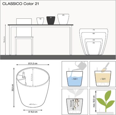 Колір 21 сланець сірий 13184, 22x22x20 см 22x22x20 см сланець сірий