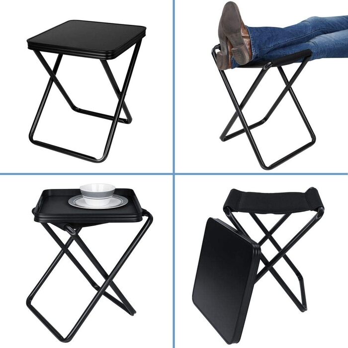 Ваш 3D-табурет GEAR Tavolino зі знімною стільницею, алюмінієвий складаний табурет із швидковисихаючою 3D-сітчастою підкладкою