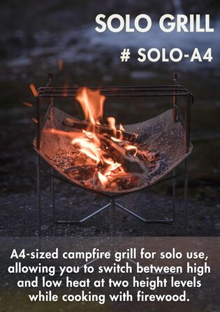 Підставка для багаття з нержавіючої сталі Solo Grill типу A4 SOLO-A4