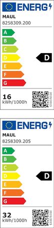 Світлодіодний затискач Maul Light Датчик MAULjaval Робоче світло з регулюванням яскравості для офісу Енергозберігаюча та зручна лампа з настільним затискачем з колірною температурою 4000К (Білий, підставка)