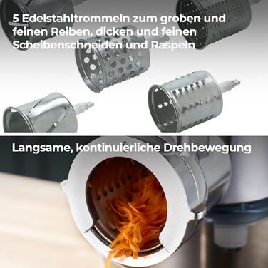 Аксесуари для кухонних комбайнів Kenwood, електричний подрібнювач для нарізки, тертки і натирання овочів, сиру, горіхів, шоколаду і багато іншого, 643ME