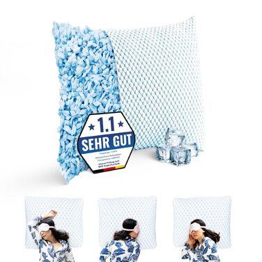 Подушка для сну на боці 80x80 - Подушка з піни з ефектом пам&39яті з чохлом, ергономічна подушка для сну для дорослих, подушка для шиї, м&39яка приємна подушка, зручна подушка для голови