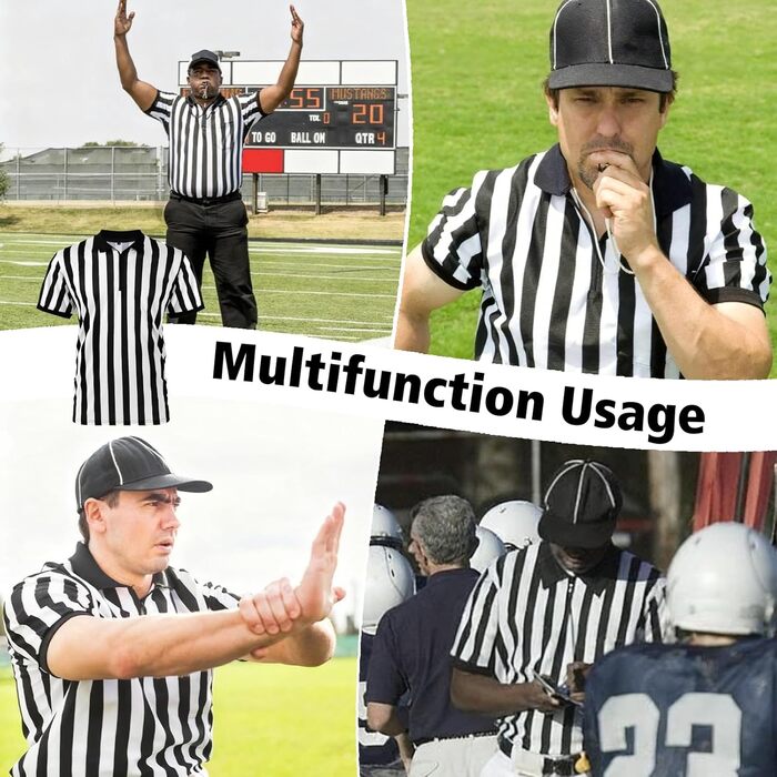 Чоловіча офіційна суддя Джерсі смуга перевернутий комір Ref уніформа суддя сорочка для баскетболу футболу футбол