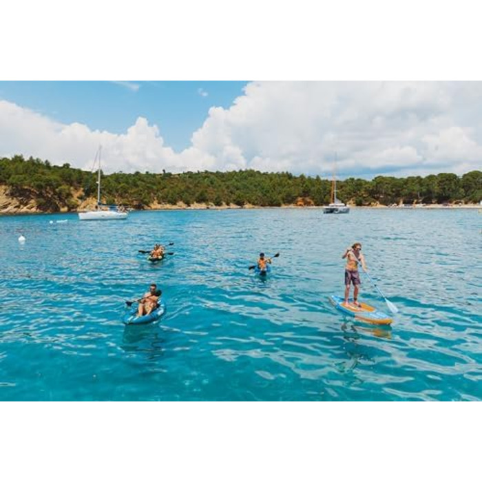 Надувний каяк Torpedo Wattsup для 2 осіб 426 x 78 см (13&399&39 x 31&39) Дропстіч 100 високий тиск Повний комплект макс. 220 кг