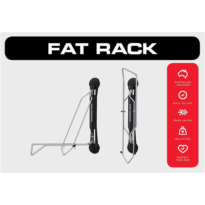 Настінне кріплення для велосипеда Steadyrack - Fat Rack - вертикальне настінне кріплення для велосипеда як рішення для зберігання вашого будинку, гаража або велосипедного парку