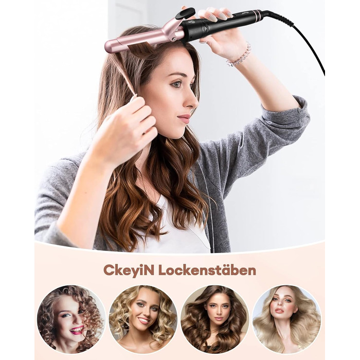 Набір плойок 4 в 1 Багатофункціональна змінна плойка з керамічним покриттям Плойка для завивки волосся Набір плойок з різними наса