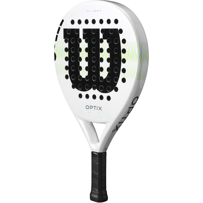 Ракетка для паделя Wilson Optix V1 – біла, серія Unisex, розмір 4-1/4" (2)