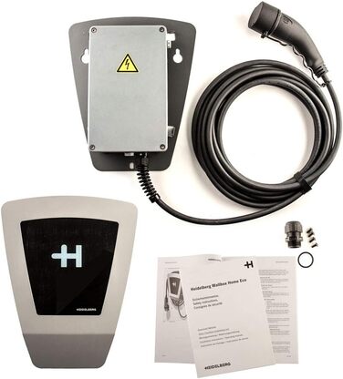 КВт із зарядним кабелем типу 2 Зарядний кабель 5 м 1-е покоління Зроблено в Німеччині Проста установка, міцна конструкція Зарядна