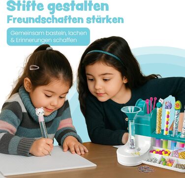 Майстер-клас з виготовлення ручок Clementoni Idea з понад 50 аксесуарами - Набір ручок своїми руками з понад 50 аксесуарами - Набір для виготовлення власних ручок, креативна іграшка та подарунковий набір для дітей віком від 6 років, 59415