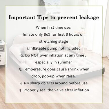 Надувний матрац RAPTAVIS King Size, розкладний диван з узголів&39ям та подушкою, надувне ліжко для ночівлі на свіжому повітрі