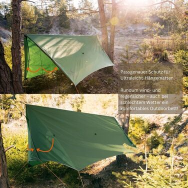 Заміна намету StoreoAS Ultra-Light Wing Tent із захистом від негоди на 360 у зеленому кольорі