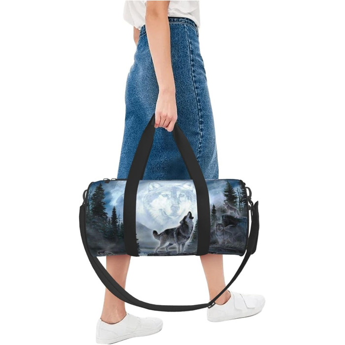Містка дорожня сумка Moon Wolf, легка та довговічна, ідеальний подарунок для подорожей, походів, відряджень та іншого, універсальний розмір