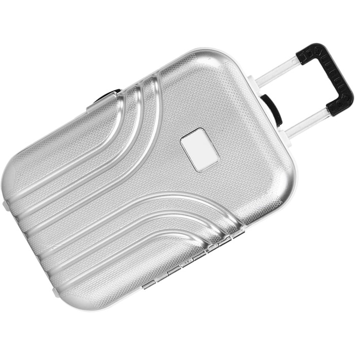 Мила міні-валіза SUNGOOYUE з пластику, рожево-срібляста, для подорожей та іграшок